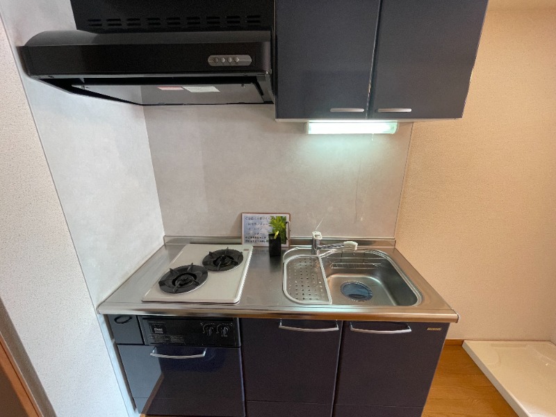 システムキッチン2口ガスコンロ