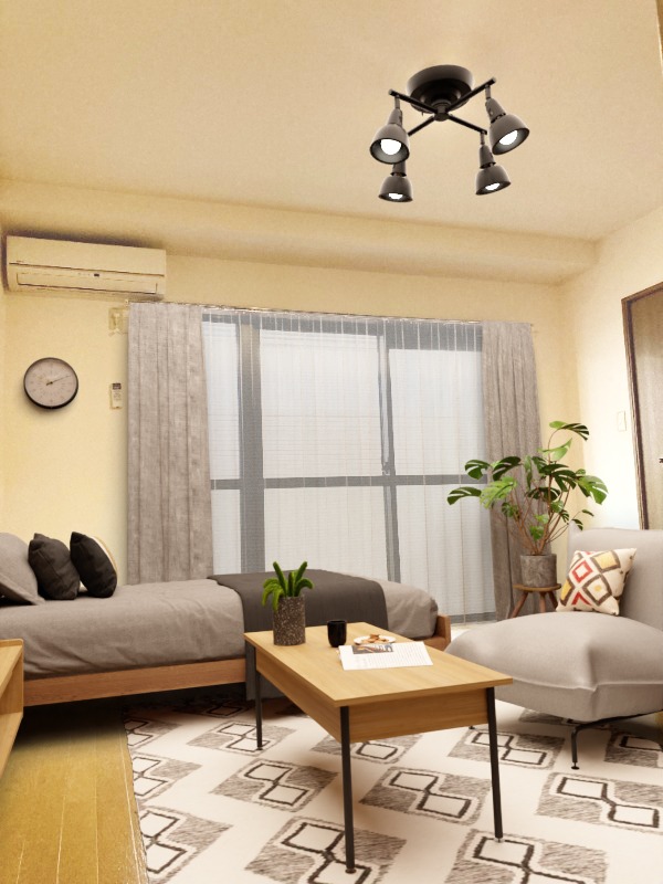 画像内の家具・家電はCG加工をしています