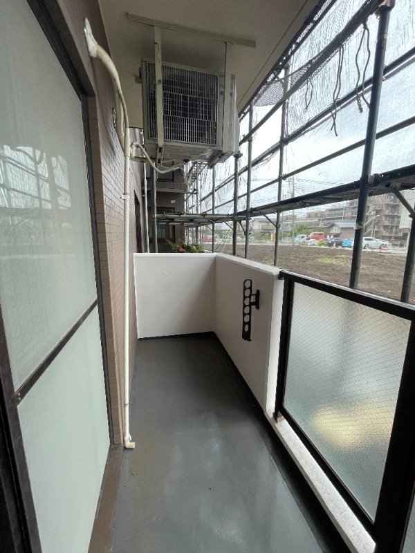 外装工事中