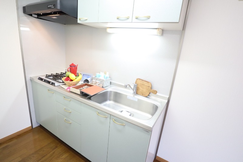 ◇2口コンロ・調理スペースのあるシステムキッチン◇