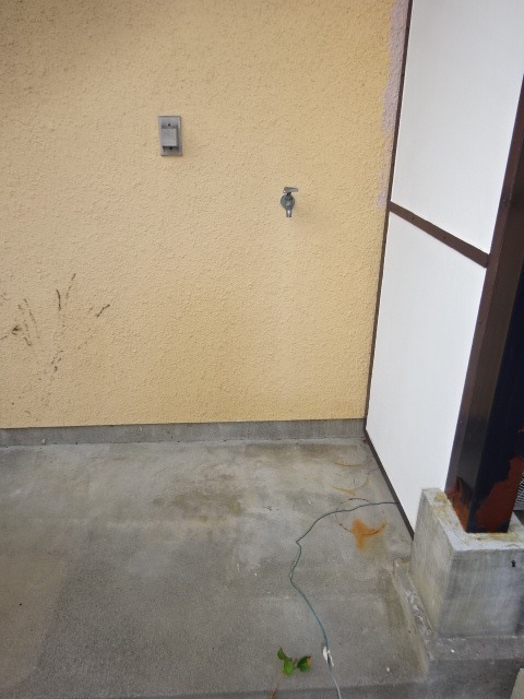 室外洗濯機置き場