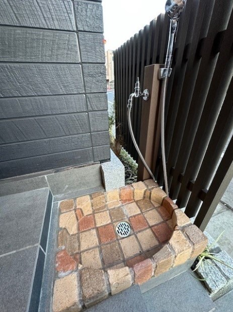 ペット用足洗い場
